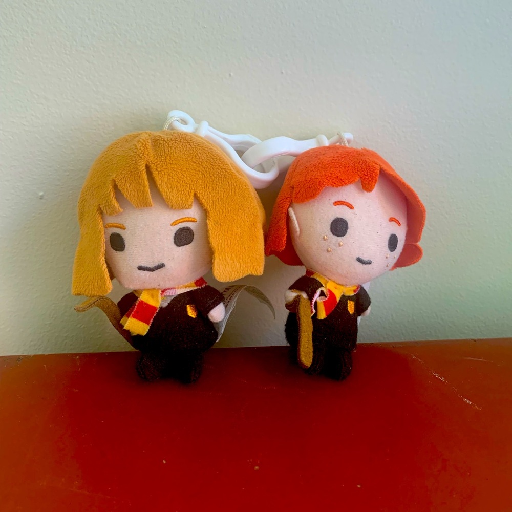 Hermione Granger & Ron Weasley 4” plush keychains